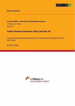 Trade frictions between China and the US - Karmann, Markus
