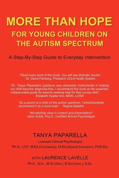 More Than Hope, for Young Children on the Autism Spectrum - Paparella, Tanya; Lavelle, Laurence