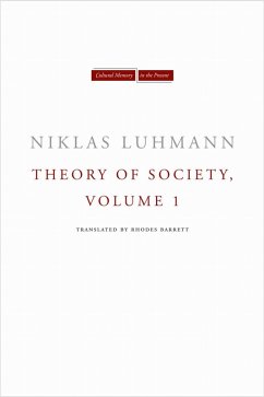 Theory of Society, Volume 1 - Luhmann, Niklas