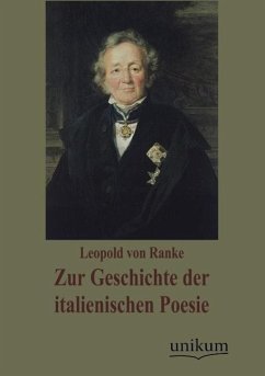 Zur Geschichte der italienischen Poesie - Ranke, Leopold von