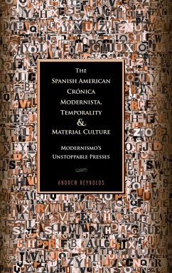 Cover Spanish American Crónica Modernista, Temporality and Material Culture