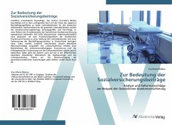 Zur Bedeutung der Sozialversicherungsbeiträge - Bledau, Eva-Maria