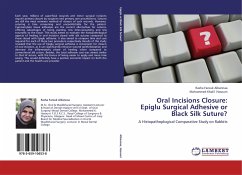 Oral Incisions Closure: Epiglu Surgical Adhesive or Black Silk Suture? - Albannaa, Rasha Farouk;Hasouni, Mohammed Khalil