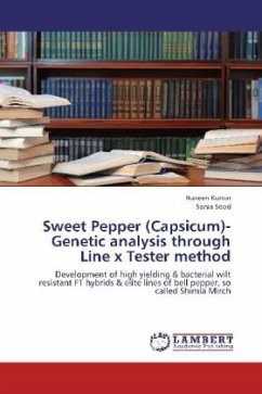 Sweet Pepper (Capsicum)- Genetic analysis through Line x Tester method