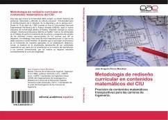 Metodología de rediseño curricular en contenidos matemáticos del CIU