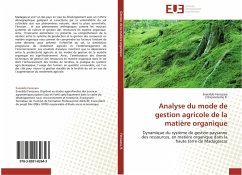 Analyse du mode de gestion agricole de la matière organique - Fenozara, Everaldo;R., J. Chrysostome