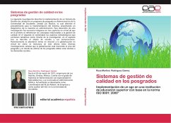 Sistemas de gestión de calidad en los posgrados - Rodriguez Gamez, Rosa Martina
