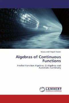 Algebras of Continuous Functions - Najafi Tavani, Masoumeh