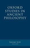 Oxford Studies in Ancient Philosophy: Volume 43