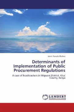 Determinants of Implementation of Public Procurement Regulations