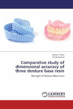 Comparative study of dimensional accuracy of three denture base resin - Yadav, Naveen;Saxena, Vrinda