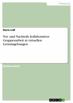 Vor- und Nachteile kollaborativer Gruppenarbeit in virtuellen Lernumgebungen - Lidl, Doris
