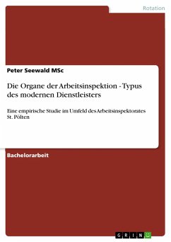 Die Organe der Arbeitsinspektion - Typus des modernen Dienstleisters - Seewald MSc, Peter