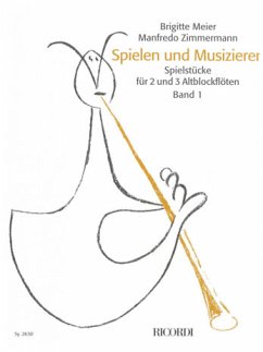 Cover Spielen und musizieren Band 1 Spielstücke für 2-3 Altblockflöten Spielpartitur