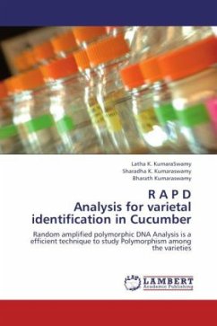 R A P D Analysis for varietal identification in Cucumber - KumaraSwamy, Latha K.;Kumaraswamy, Sharadha K.;Kumaraswamy, Bharath