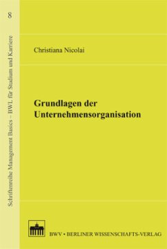 Cover Grundlagen der Unternehmensorganisation
