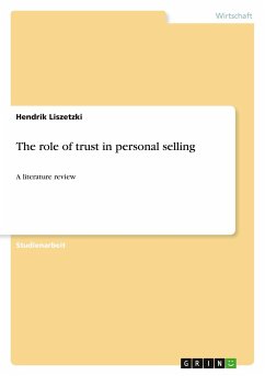 The role of trust in personal selling