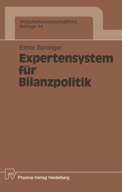 Expertensystem für Bilanzpolitik - Spranger, Elmar