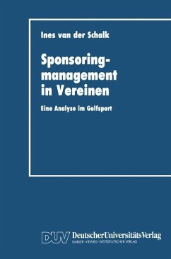 Sponsoringmanagement in Vereinen - Schalk, Ines ?van der?