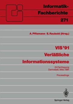 Cover VIS '91 Verläßliche Informationssysteme