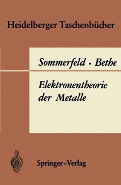 Elektronentheorie der Metalle - Sommerfeld, A.;Bethe, H.
