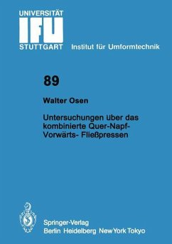 Untersuchungen über das kombinierte Quer-Napf-Vorwärts-Fließpressen - Osen, Walter