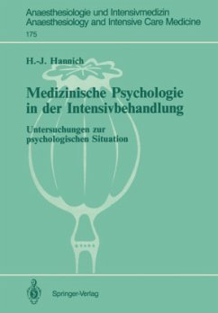 Medizinische Psychologie in der Intensivbehandlung - Hannich, Hans-Joachim