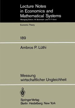 Messung wirtschaftlicher Ungleichheit - Lüthi, A.P.