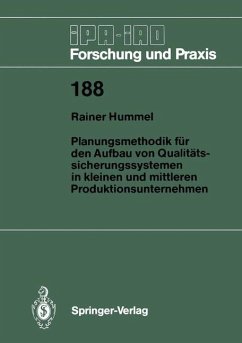 Planungsmethodik für den Aufbau von Qualitätssicherungssystemen in Kleinen und Mittleren Produktionsunternehmen - Hummel, Rainer