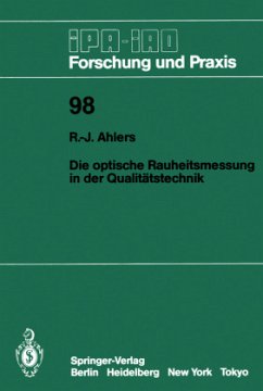 Die optische Rauheitsmessung in der Qualitätstechnik - Ahlers, Rolf-Jürgen