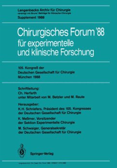 105. Kongreß der Deutschen Gesellschaft für Chirurgie München, 6.¿9. April 1988