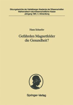 Gefährden Magnetfelder die Gesundheit? - Schaefer, Hans