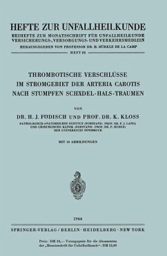Thrombotische Verschlüsse im Stromgebiet der Arteria Carotis Nach Stumpfen Schädel-Hals-Traumen - Födisch, Hans J.; Kloss, K.
