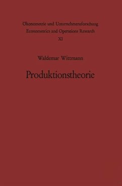 Produktionstheorie - Wittmann, W.