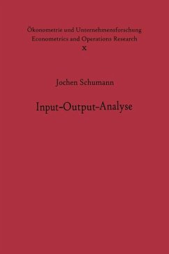 Input-Output-Analyse - Schumann, J.