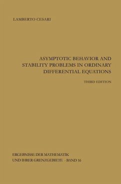 Asymptotic Behavior and Stability Problems in Ordinary Differential Equations - Cesari, Lamberto