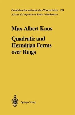 Quadratic and Hermitian Forms over Rings - Knus, Max-Albert