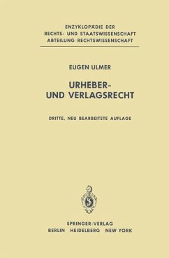 Urheber- und Verlagsrecht - Ulmer, E.