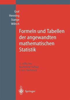 Formeln und Tabellen der angewandten mathematischen Statistik - Graf, Ulrich;Henning, Hans-Joachim;Stange, Kurt