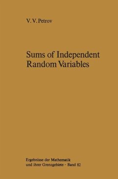 Sums of Independent Random Variables - Petrov, Valentin V.