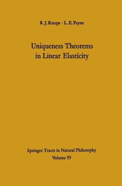 Uniqueness Theorems in Linear Elasticity - Knops, Robin J.; Payne, L. E.