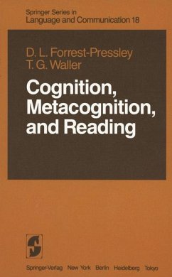 Cognition, Metacognition, and Reading - Forrest-Pressley, Donna-Lynn; Waller, T. Gary