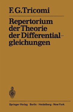 Repertorium der Theorie der Differentialgleichungen - Tricomi, F.G.