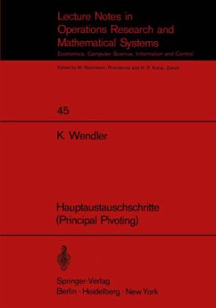 Hauptaustauschschritte (Principal Pivoting) - Wendler, K.