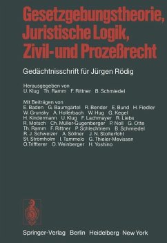 Gesetzgebungstheorie, Juristische Logik, Zivil- und Prozeßrecht