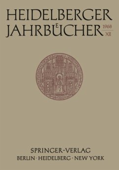 Heidelberger Jahrbücher - Schipperges, H.