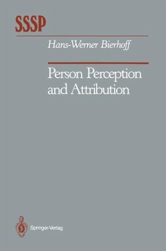 Person Perception and Attribution - Bierhoff, Hans-Werner