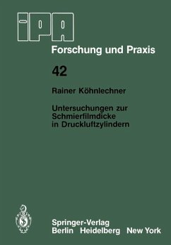 Cover Untersuchungen zur Schmierfilmdicke in Druckluftzylindern