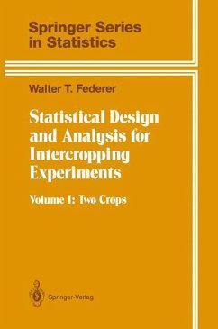 Statistical Design and Analysis for Intercropping Experiments - Federer, Walter T.