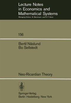 Neo-Ricardian Theory - Näslund, B.;Sellstedt, B.